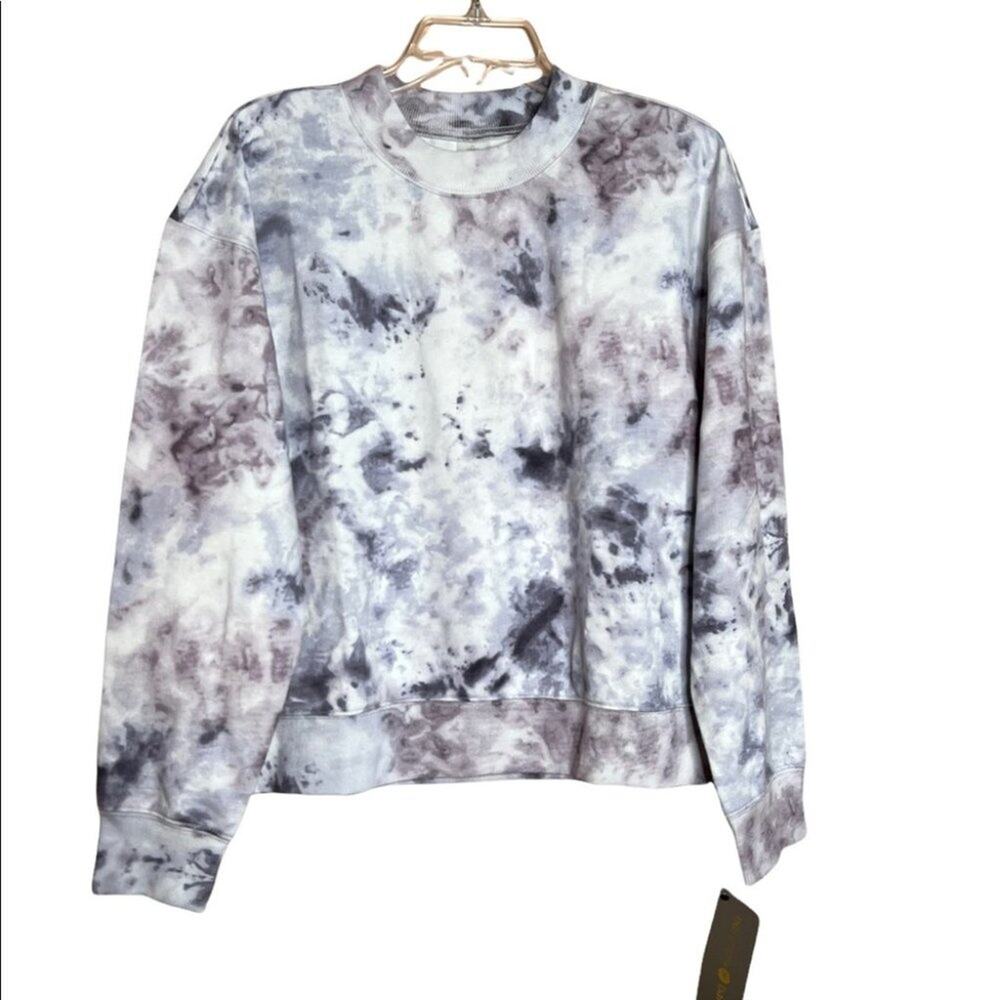 Harmony Balance Purple & Gray Crew Neck Sweatshirt sz L